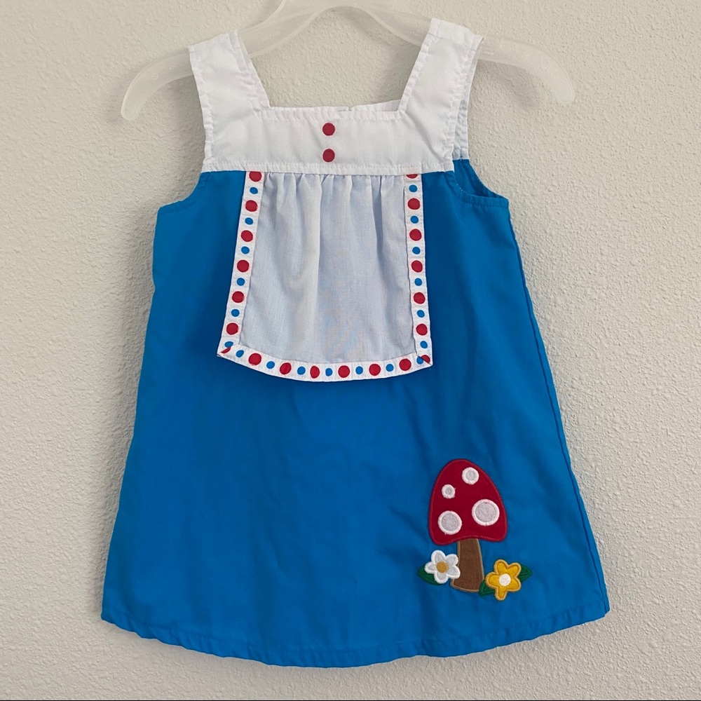 Gymboree Mushroom Appliqué Baby Dress Vintageretro